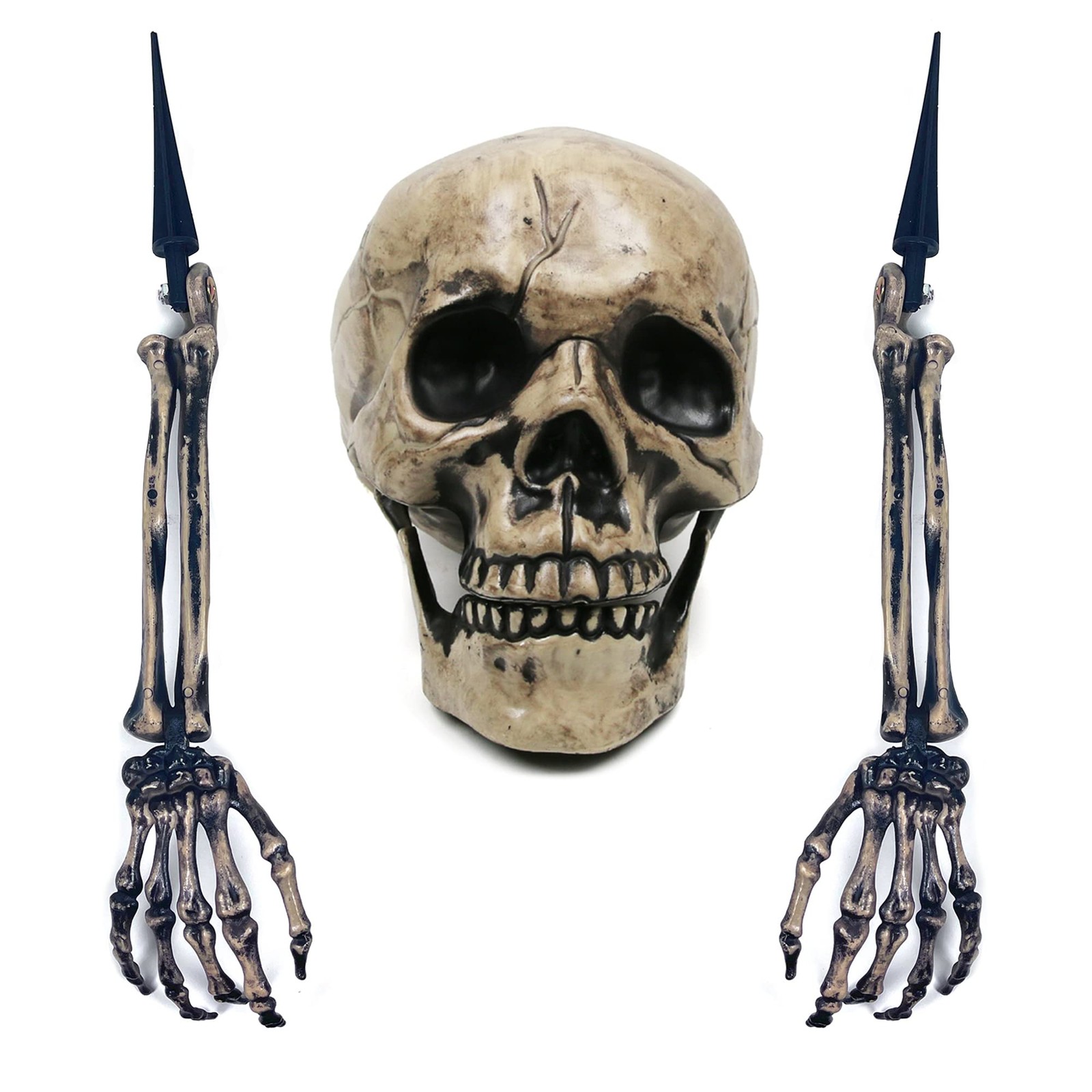 Sunnyglade Realistic Skeleton Stakes Halloween Decoration Scary Ground Breake…