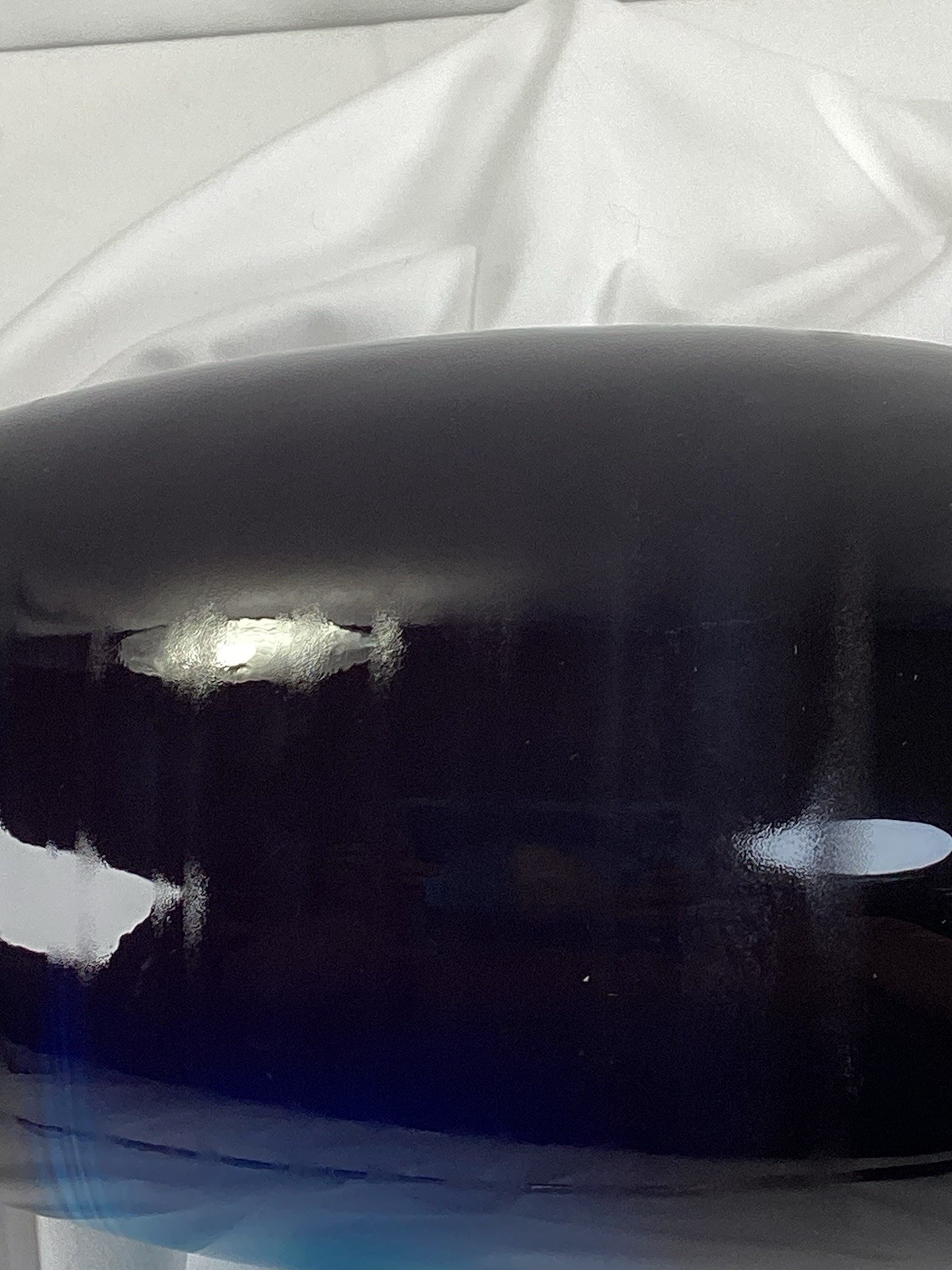 Blue Butterfly Urn, capacity for 200 lbs adult. Roller marks on glaze, see Pics
