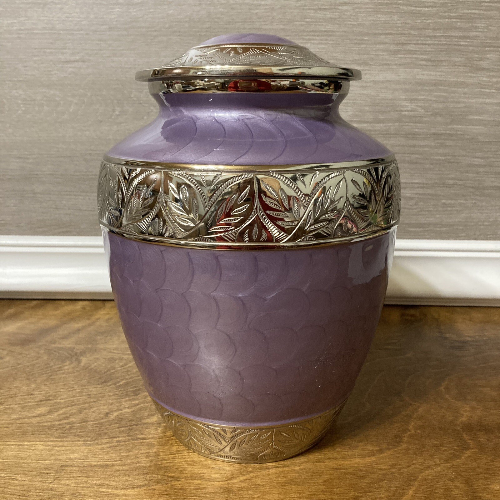 Silver Linings Lavender Urn Adult Large Human Pet Cremation Ashes New Trupoint