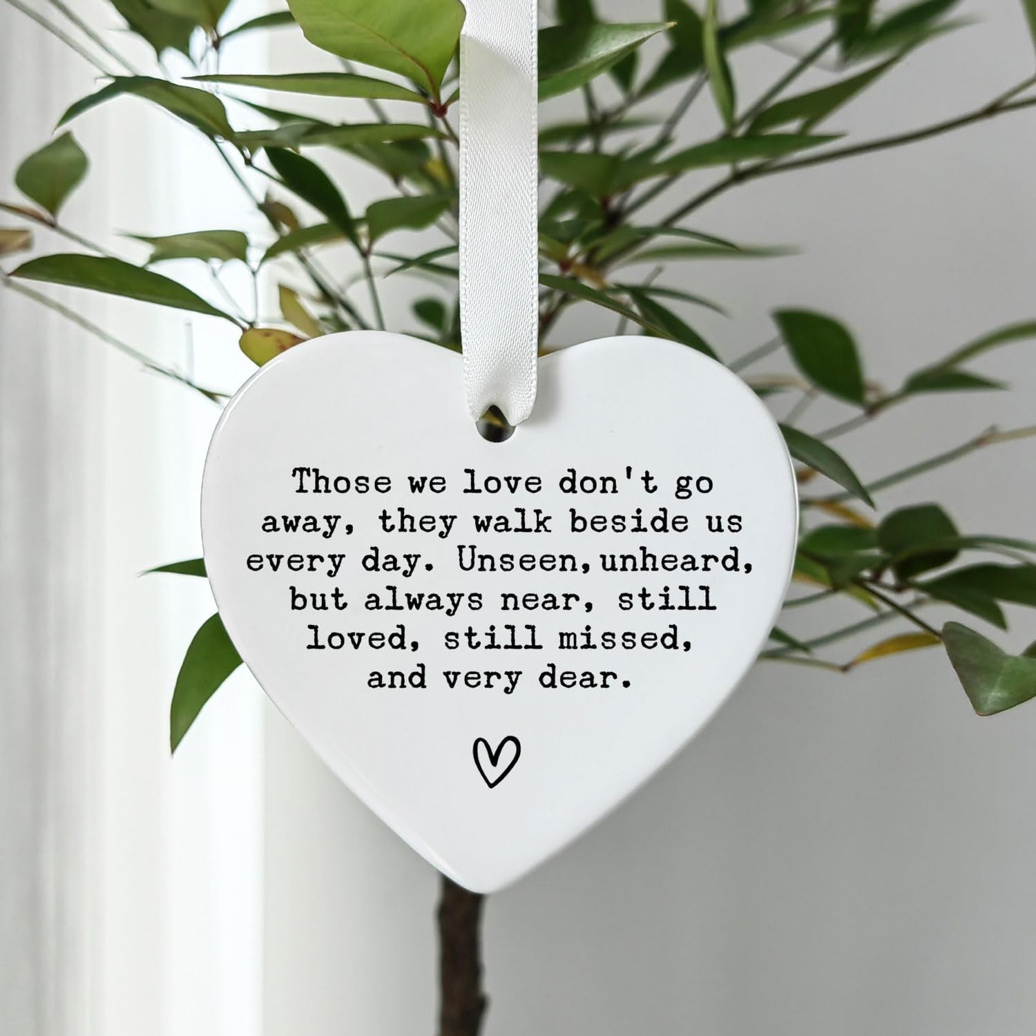 Memorial Gifts for Loss of Loved One, Sympathy Heart Ornament “Those We Love