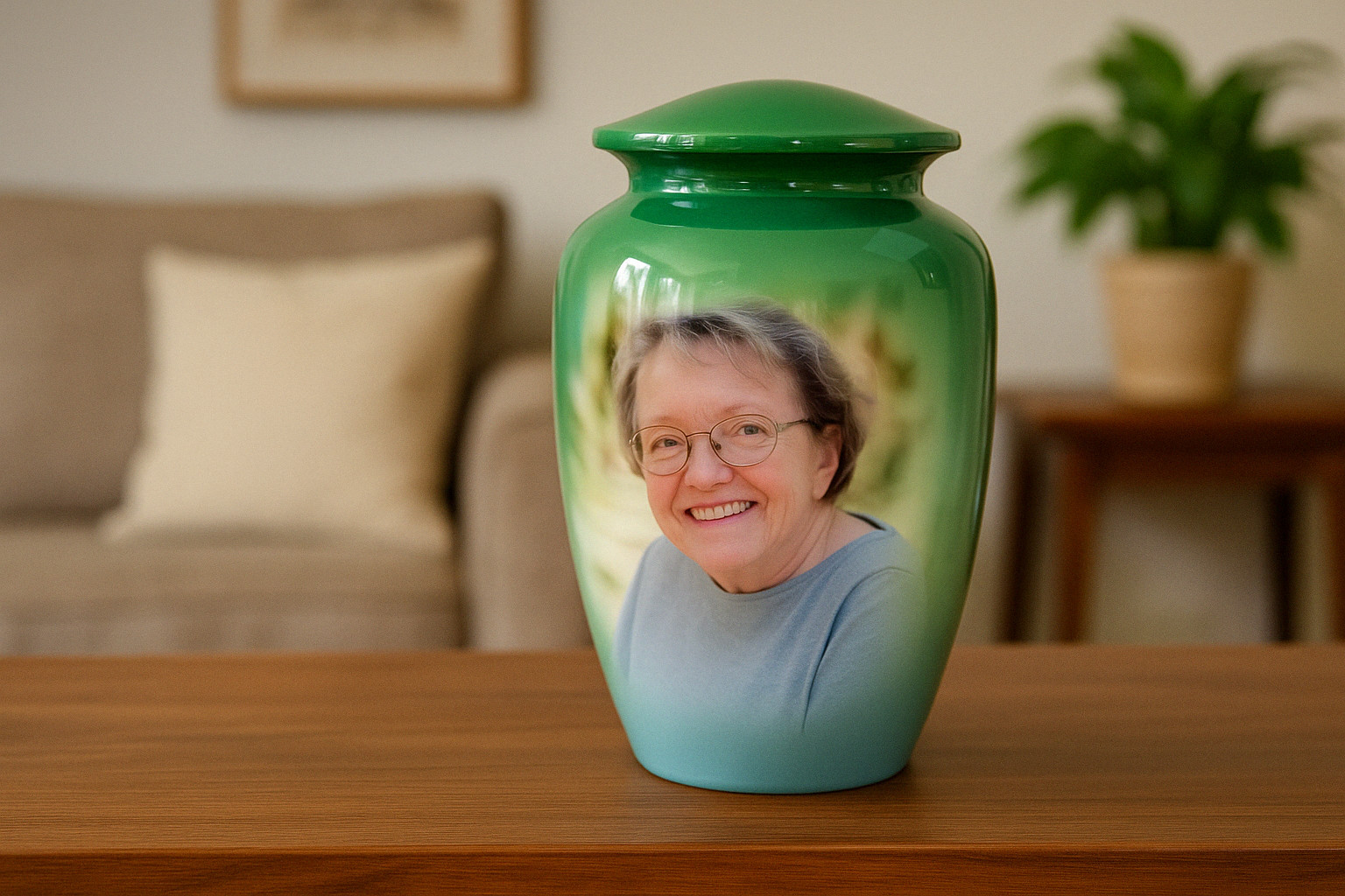 Large/Adult 190 Cubic Inch Life Treasured Aluminum Funeral Cremation Urn