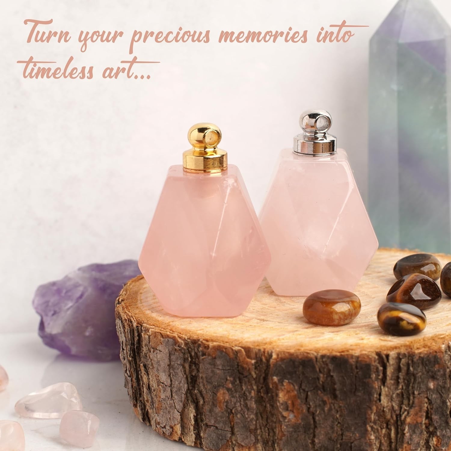 Personalized Crystal Keepsake Urn – Memorial Ashes Pendant, Includes Tools