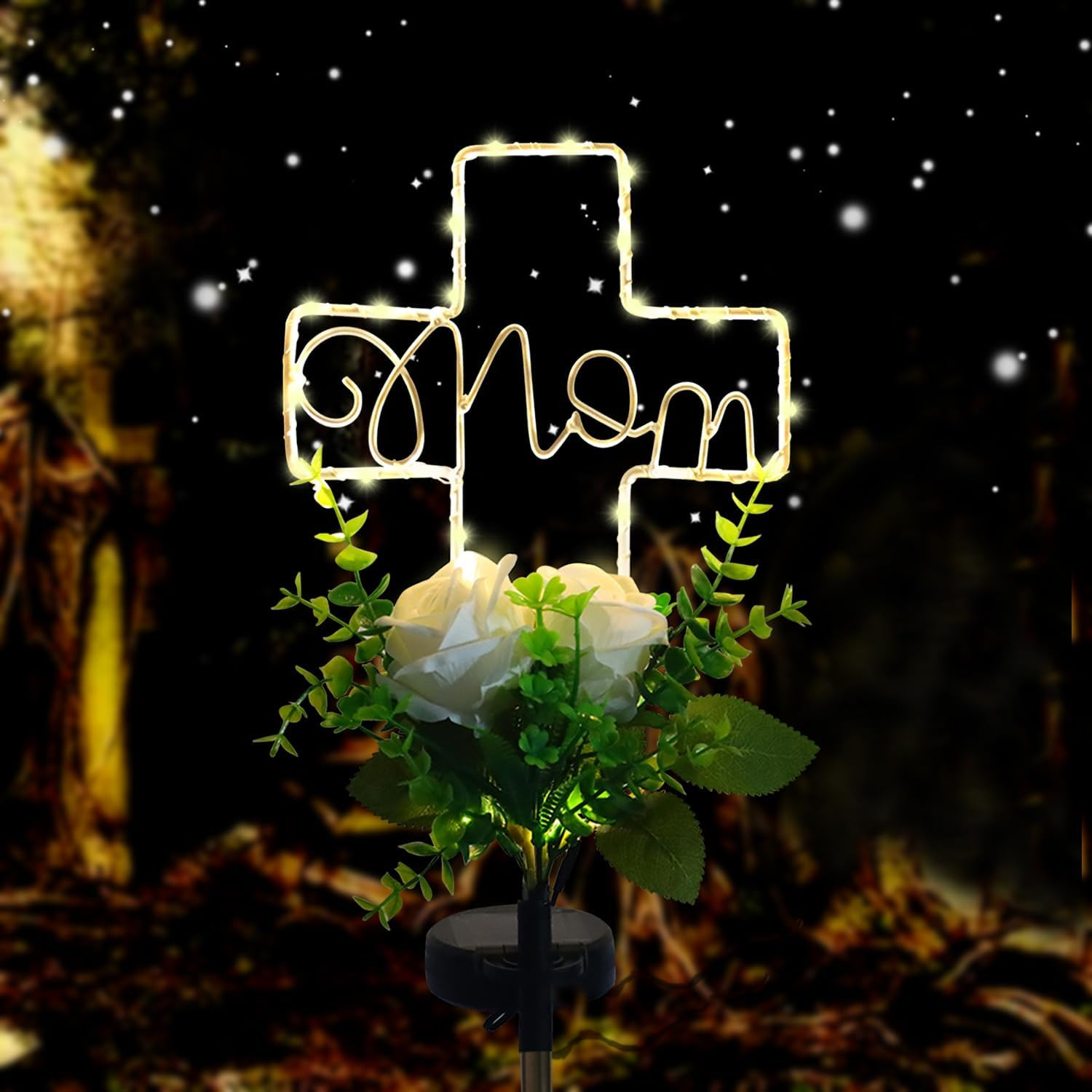Grave Decorations for Cemetery Mom, Memorial Sympathy Gifts for Mom Cemetery Dec