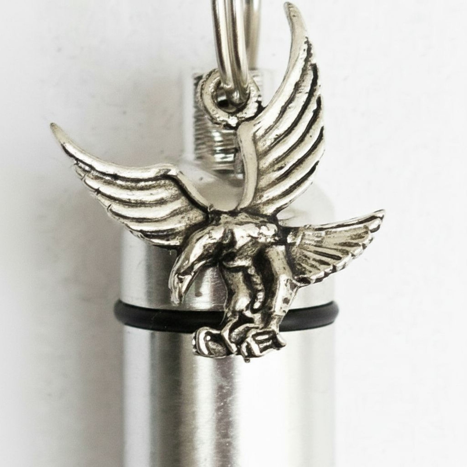 Patriotic Set of FIVE SILVER EAGLE CREMATION URN NECKLACES w/Pouches & Fill Kit