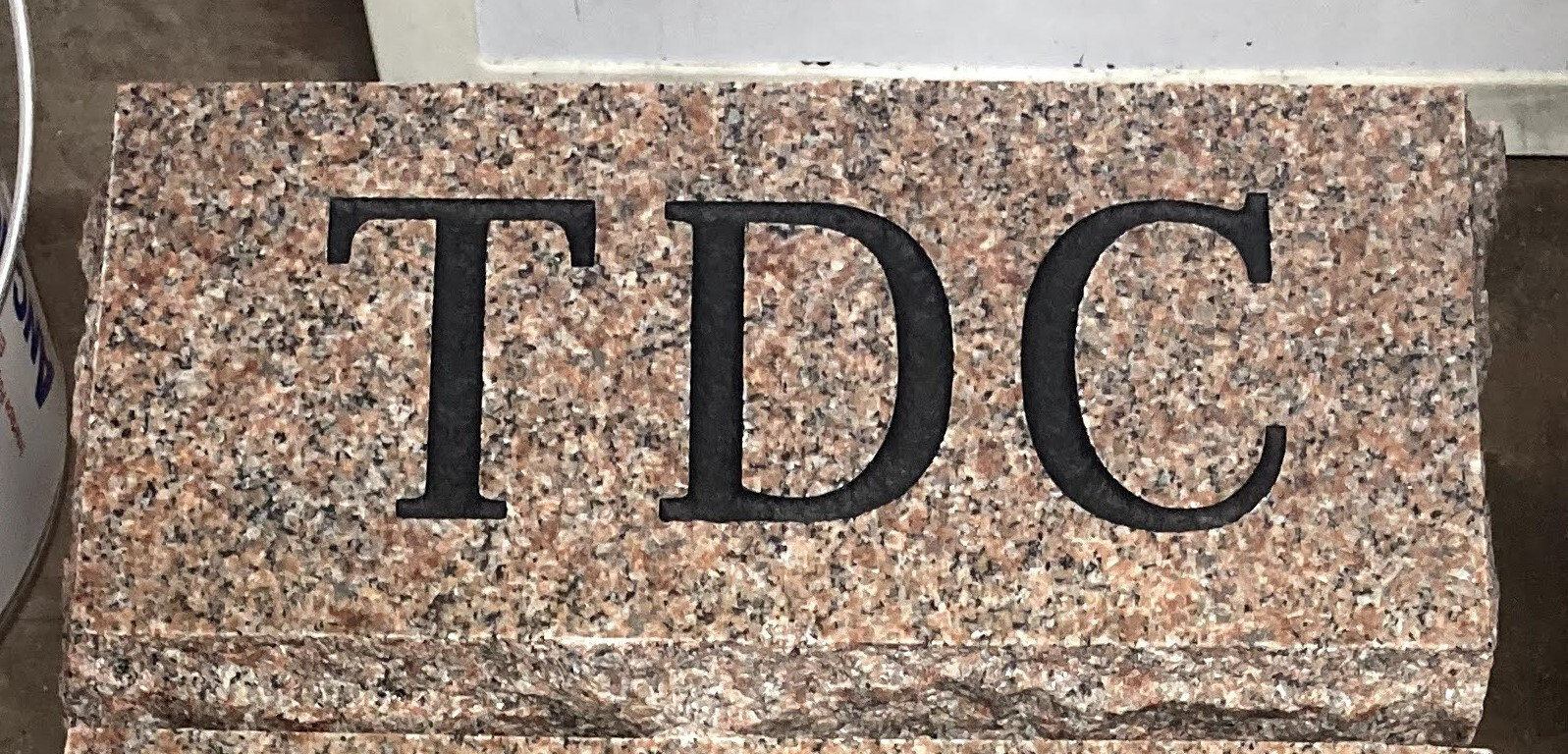 Granite Custom Engraved Footstone Cemetery Funeral Morning Rose 4x8x4″