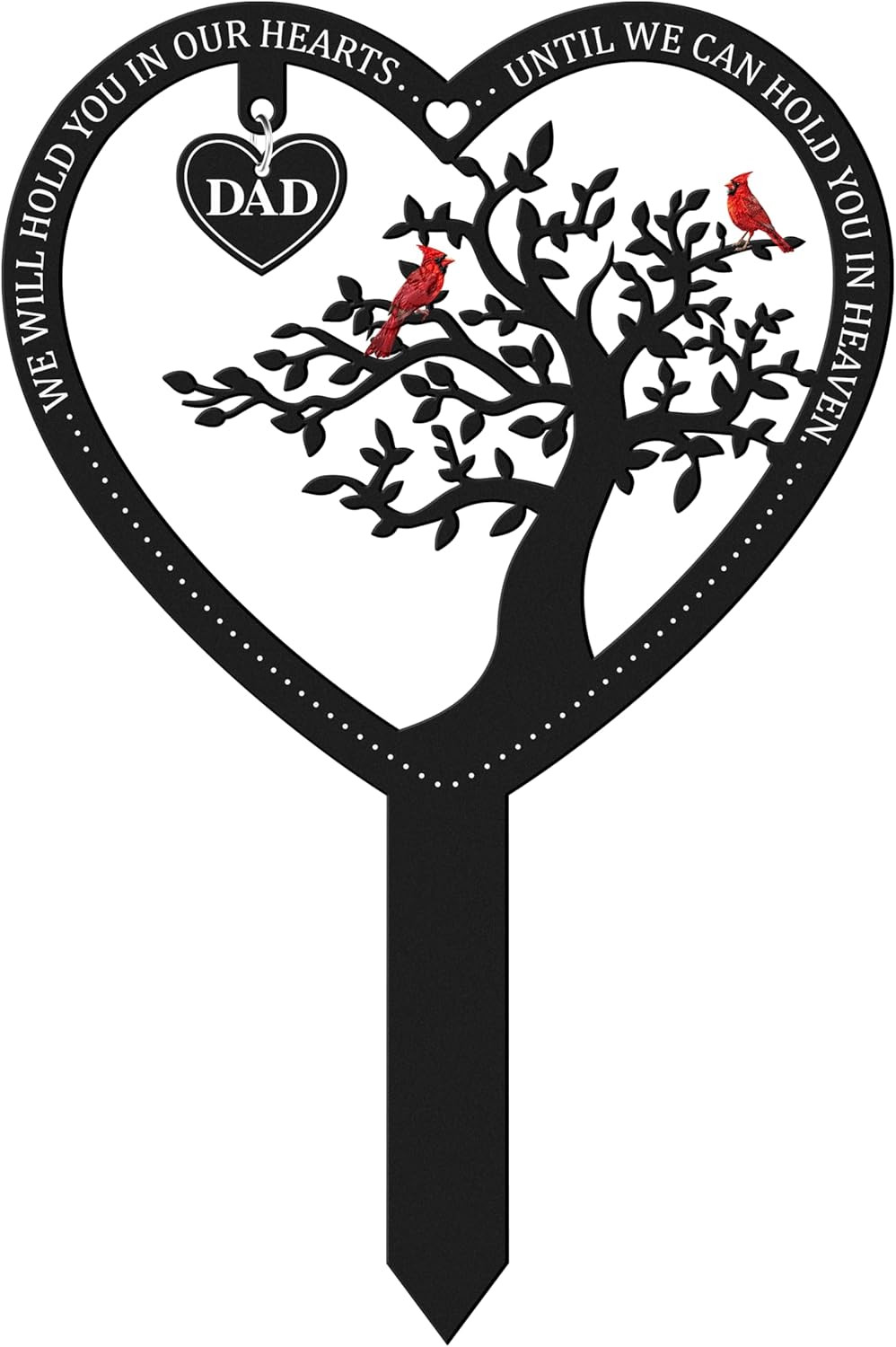Stake Graves Cemetery Decorations – Dad Metal Memorial Grave Markers, Father Hea