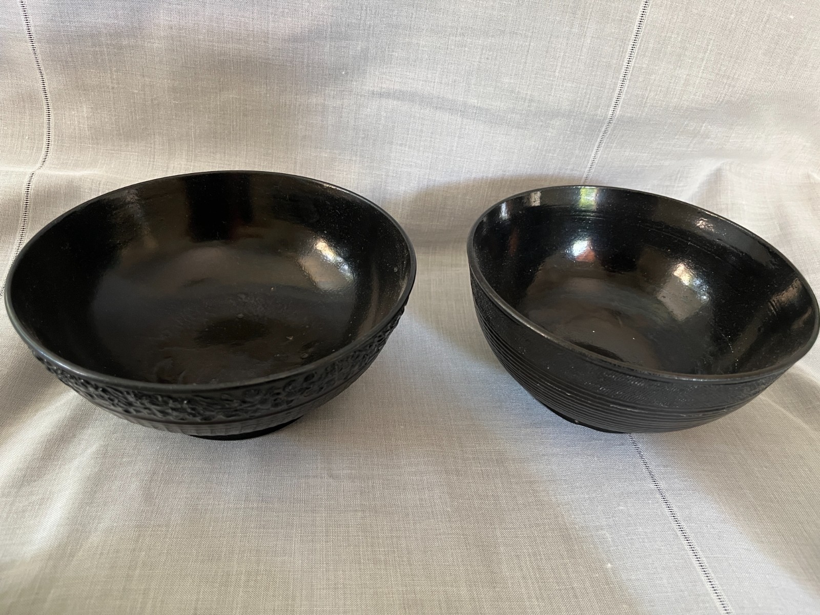 antique ceramic Hackwood funeral black service parts