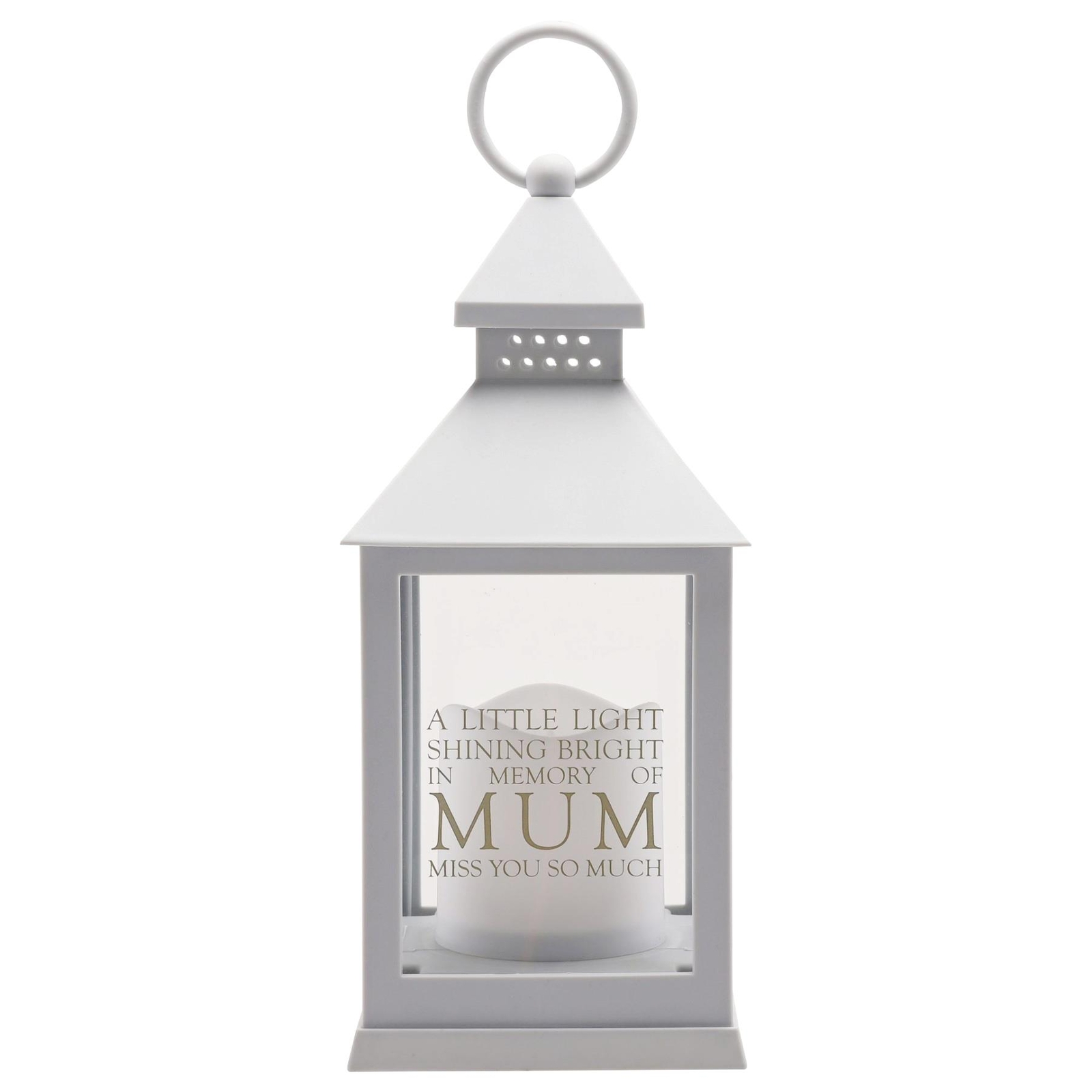 Grey Graveside Memorial Battery Operated LED Lantern – Mum