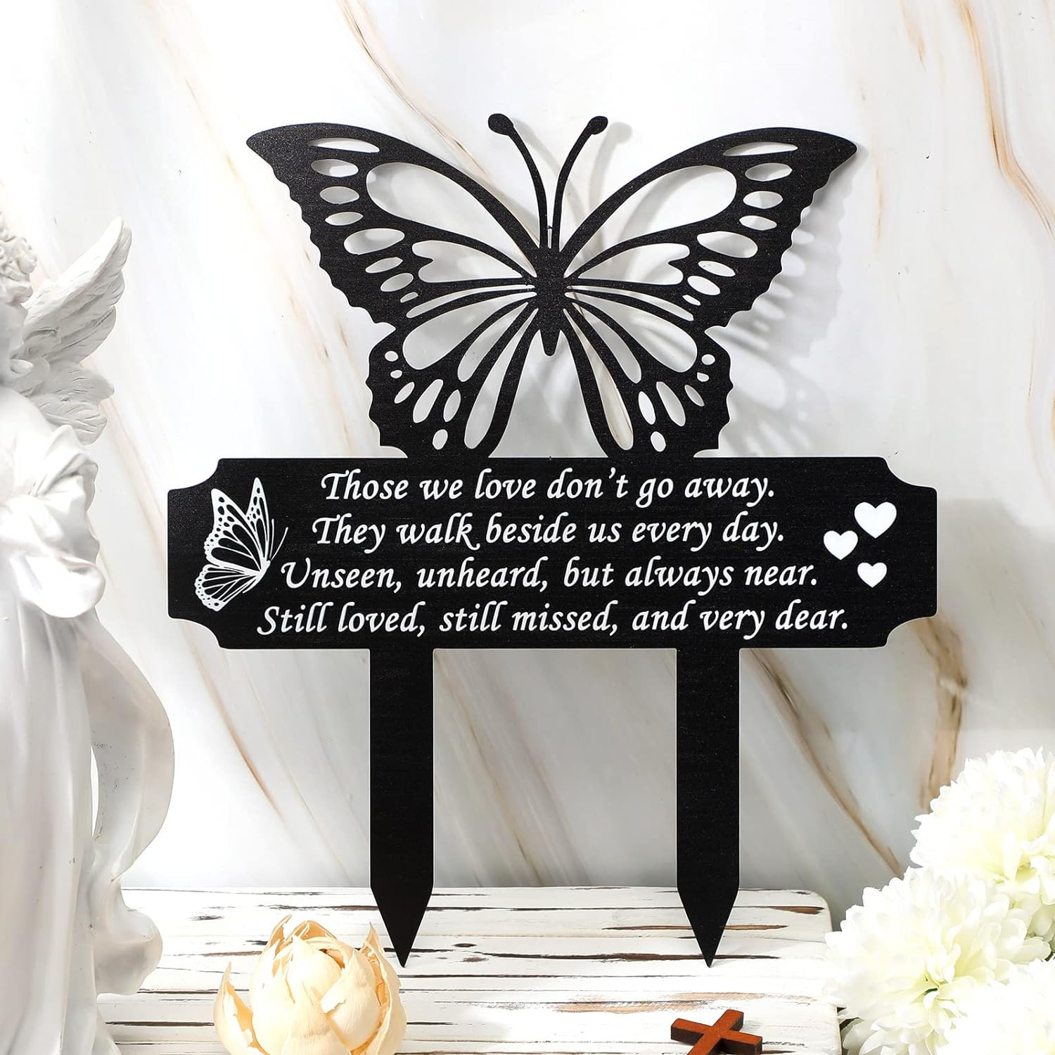 Cemetery Decorations for Grave, Butterfly Memorial Grave Markers, Memorial Gifts