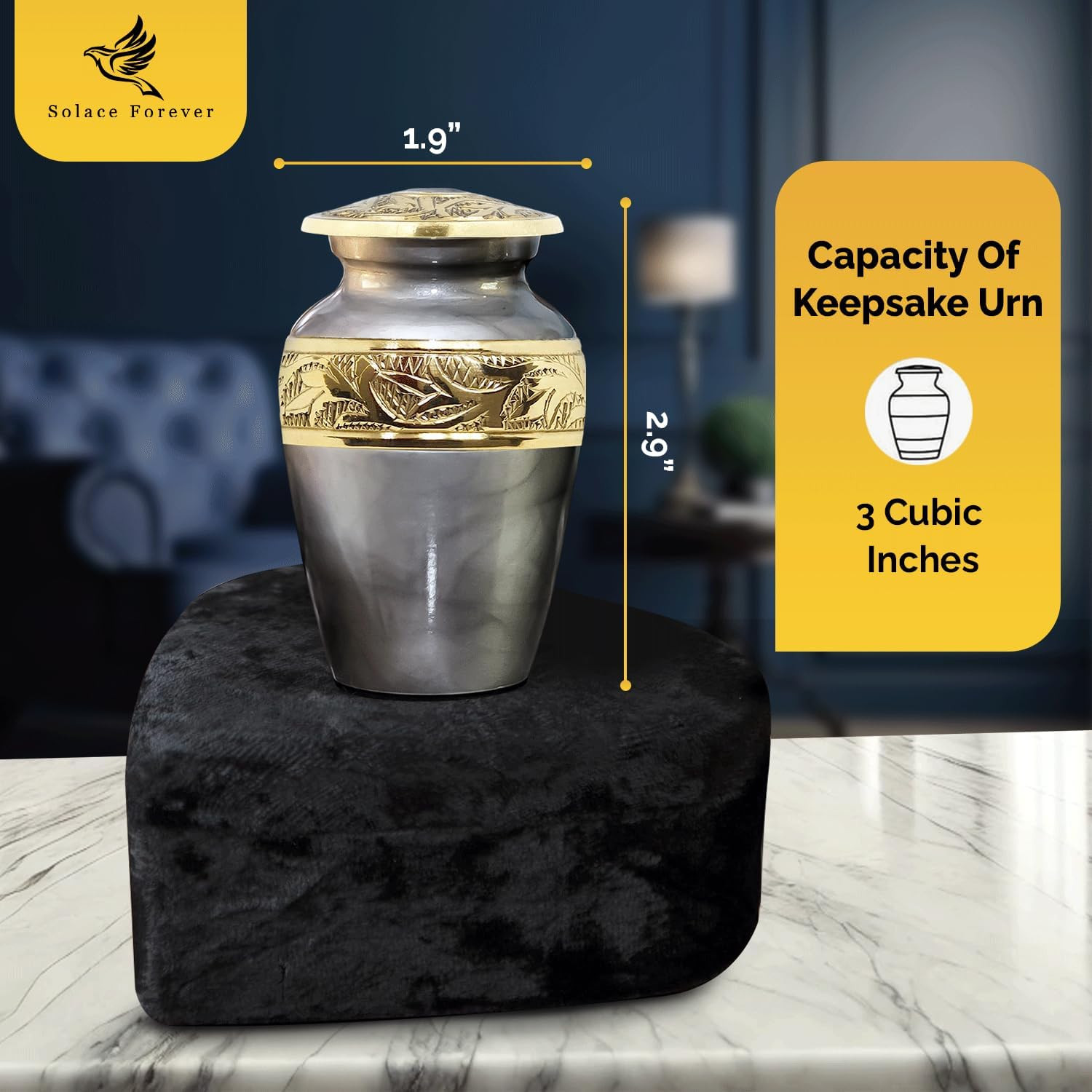 Small Urn for Ashes Adult Male & Female – Miniature Urns for Human Ashes Keepsak
