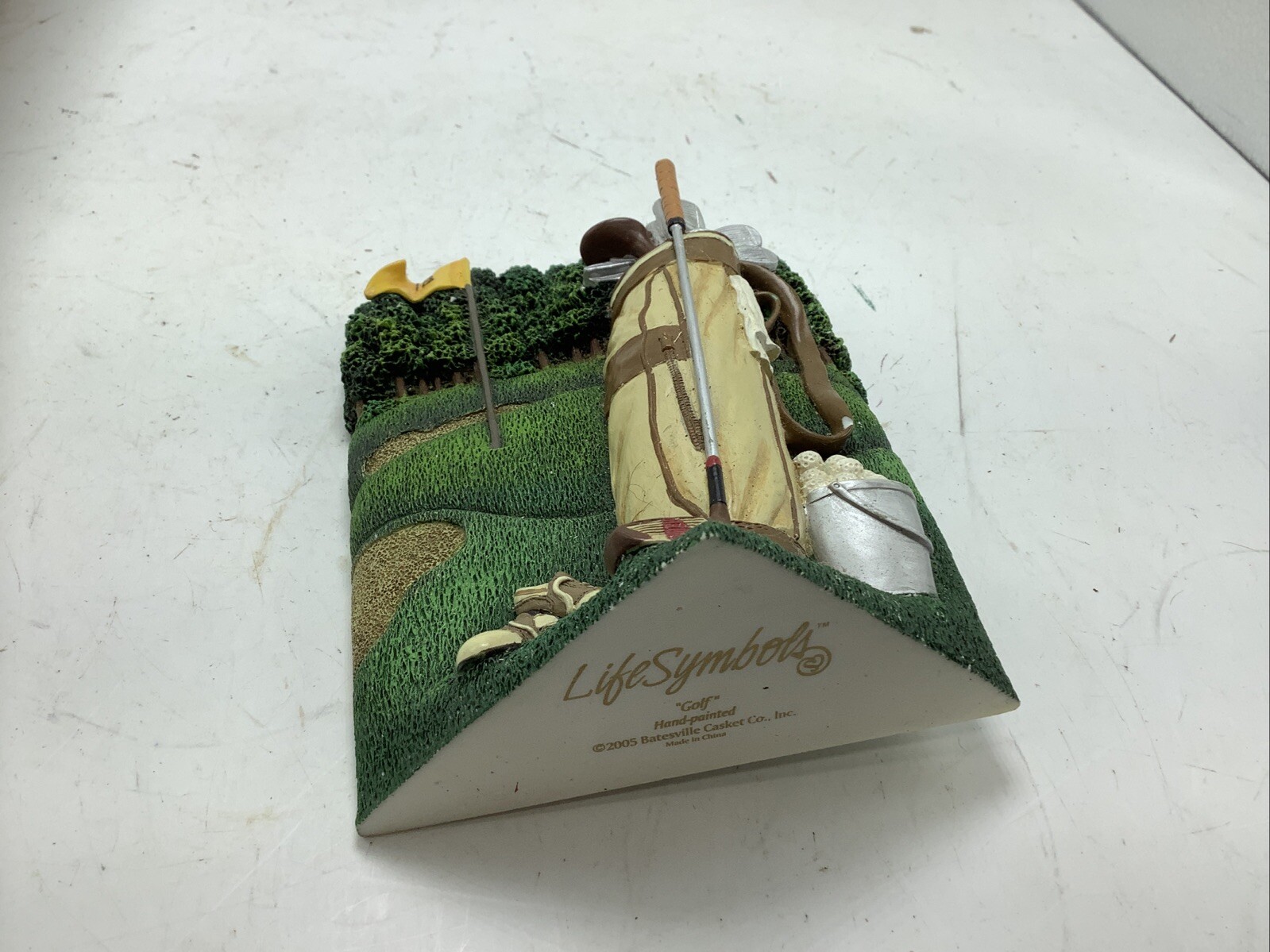 Life Symbols / Golf / Resin Figurine / Bateville Casket Co / casket corner