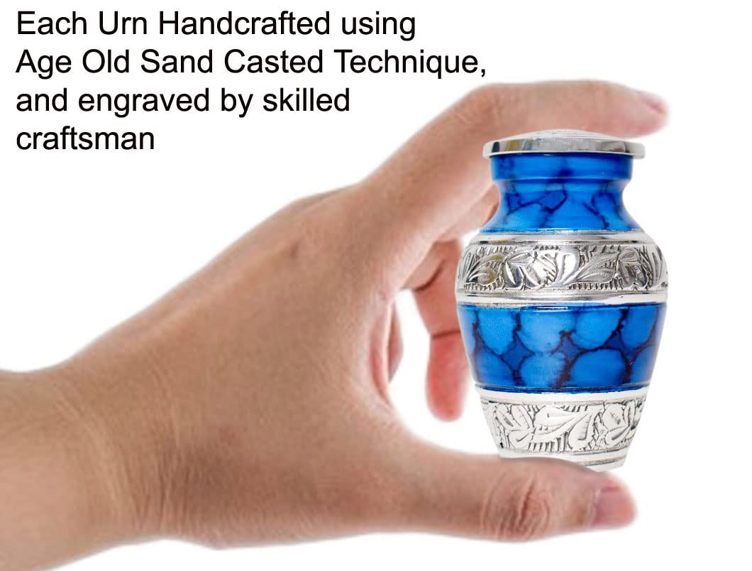 Bold Divine Small Cremation Urns for Human Ashes | Set of 6 | 3 Cubic Inches…