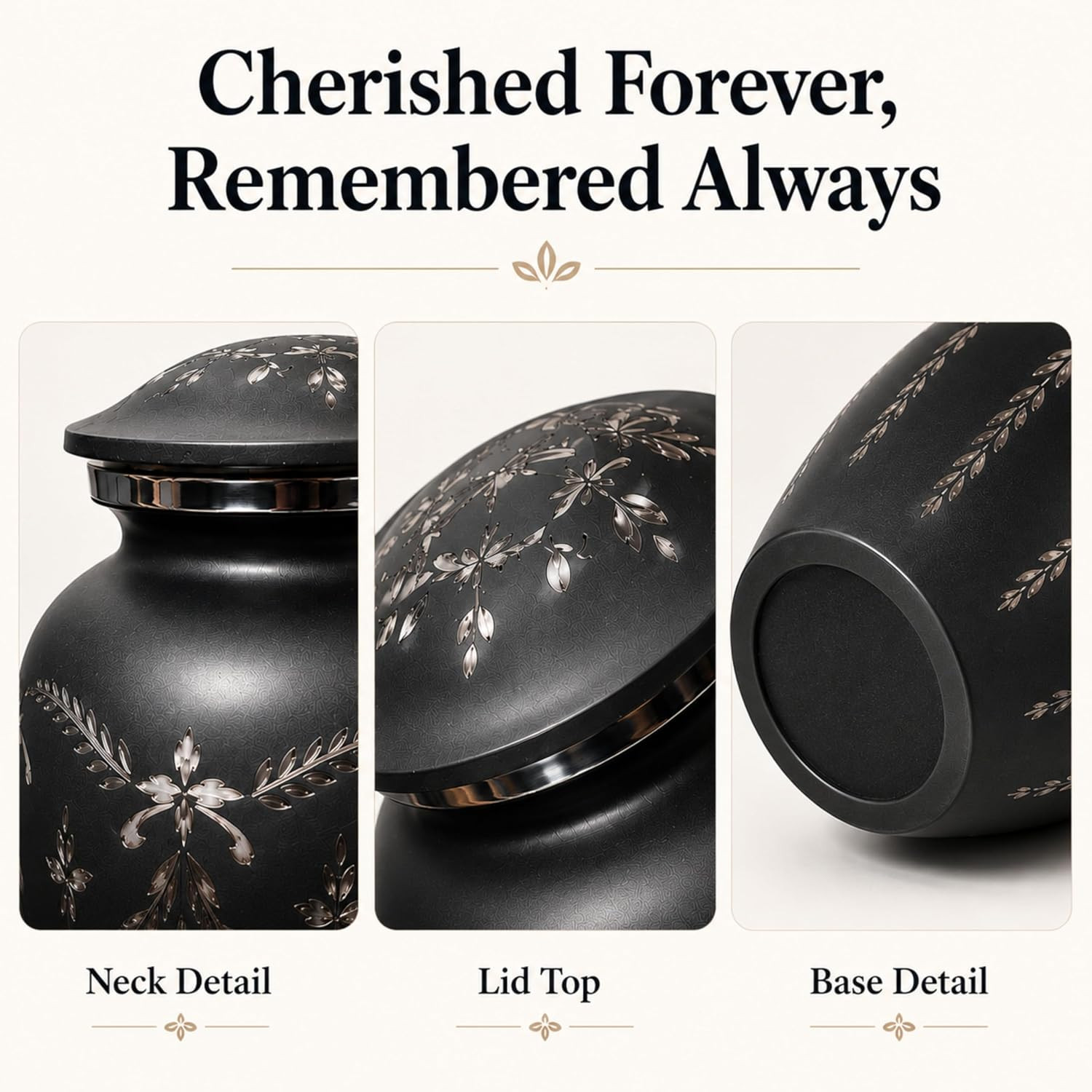 Urns for Human Ashes Adult Female and Male 200+ Cubic Inches, Decorative Burial