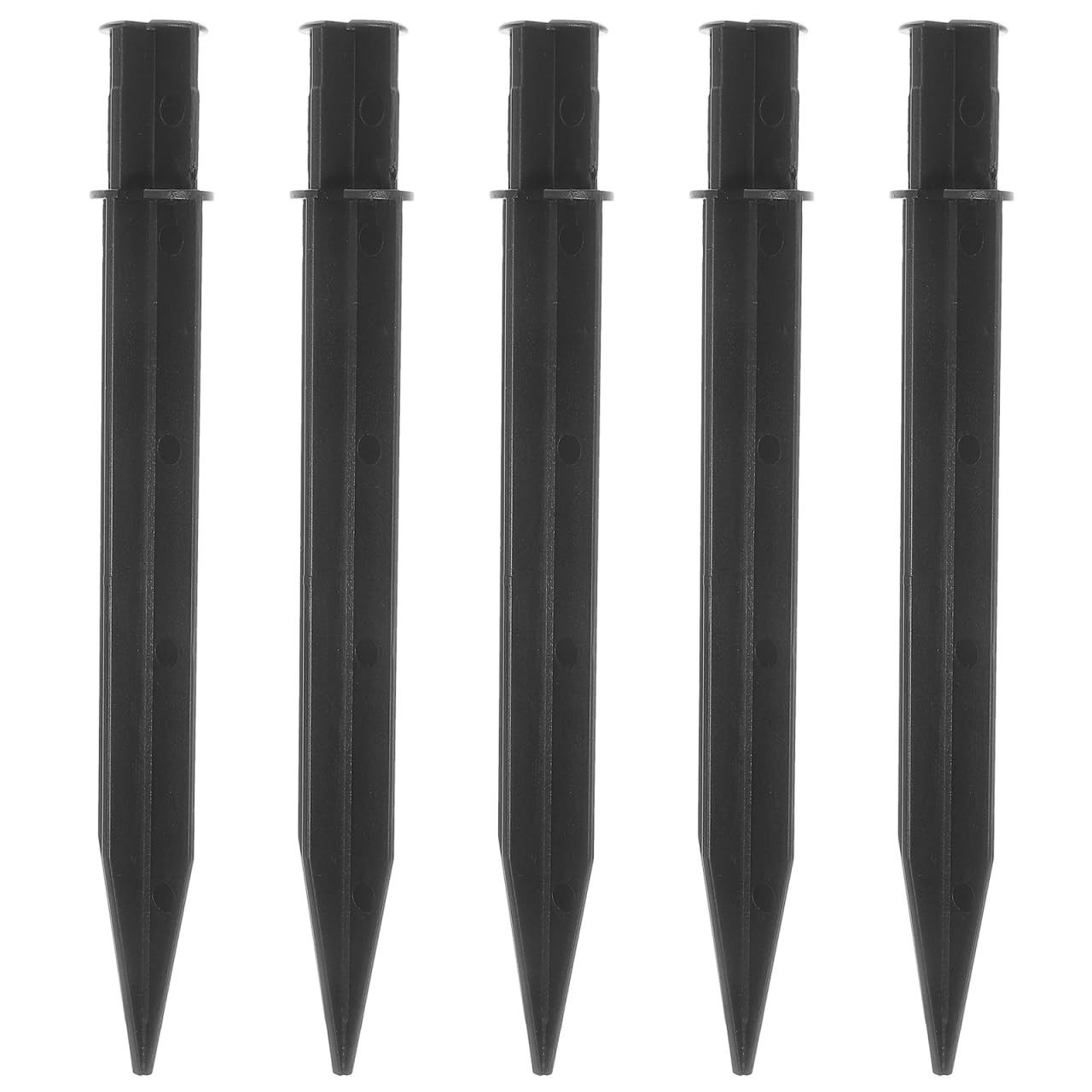 5Pcs Reinforced Ground Spikes, Stakes for Solar Lights, Plastic Stakes for Pa…