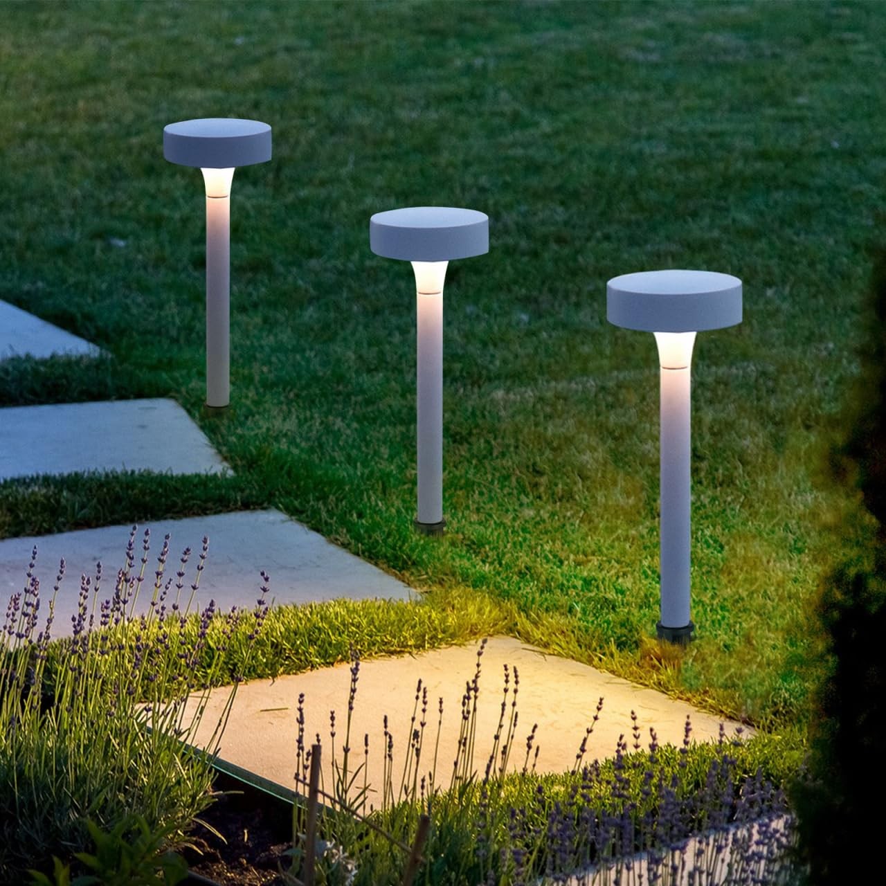 Solar Light Stakes 10 Pack Plastic Ground Stake Spikes for Garden Lamp Inclin…