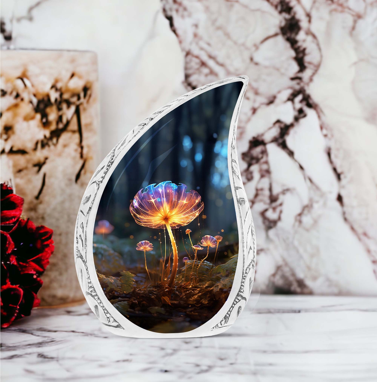 Experience Soothing Ambiance with our Glowing Mushroom Water Drops