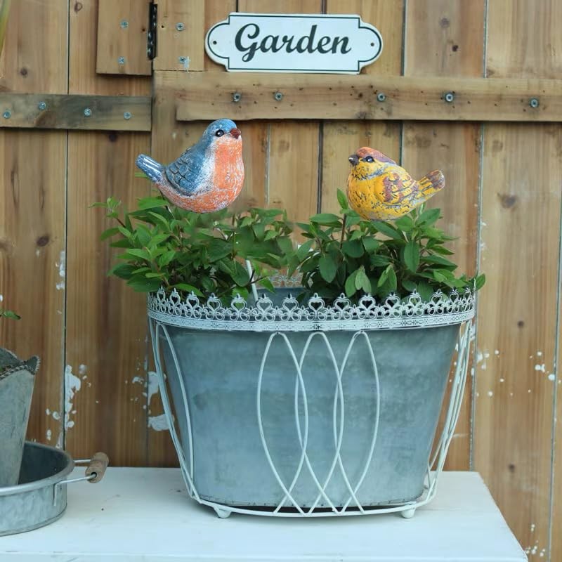 Miniature Bird Decorative Stakes, 2 Pcs Garden Bird Picks Figures, Fairy Gard…