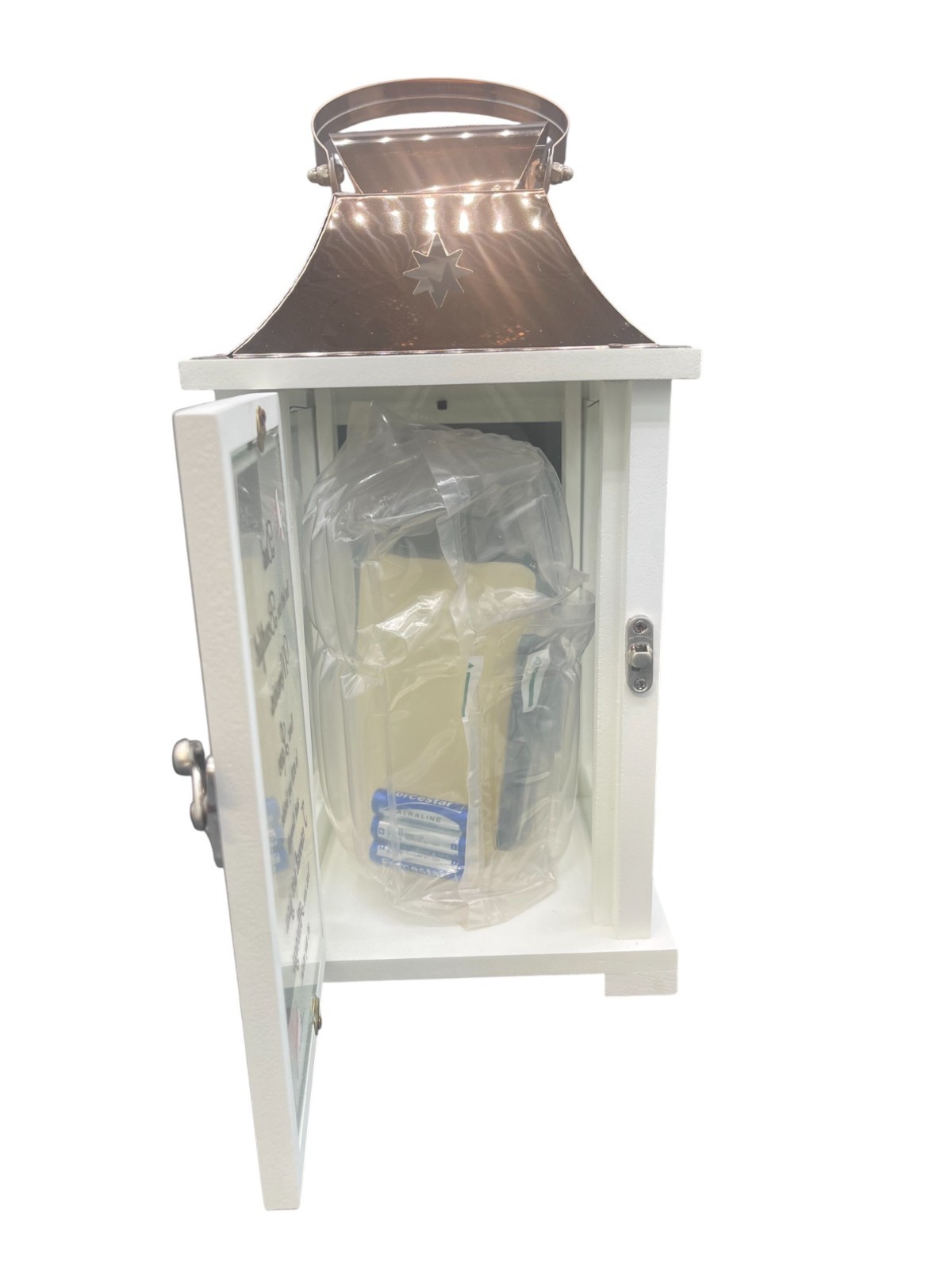Memorial Lantern With LED Candle, Sympathy Gift Loss of Father/Dad, Bereavement