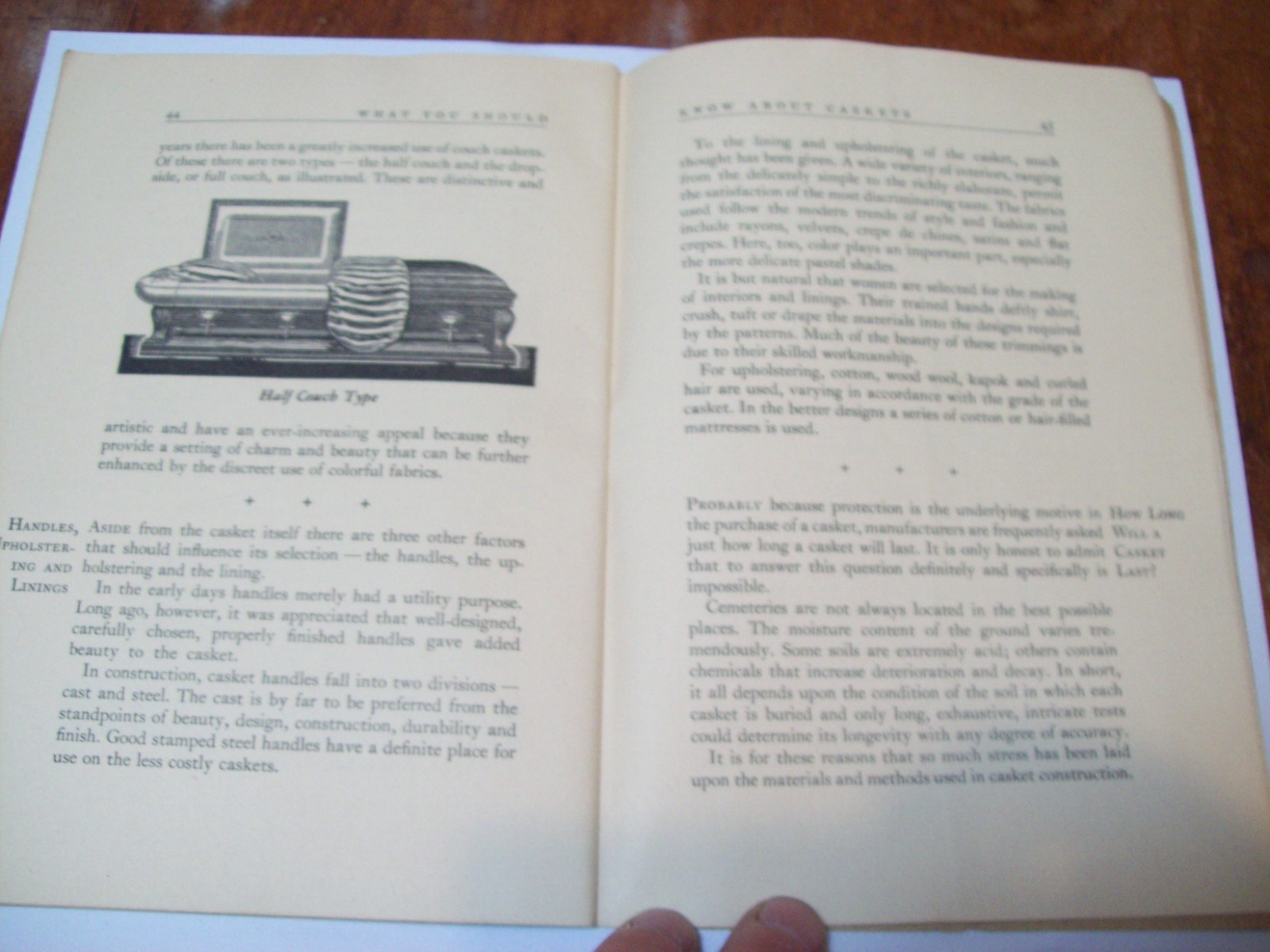 Vtg 1939 Funeral Pamphlet: What To Do–Funeral Facts That Everyone Should Know