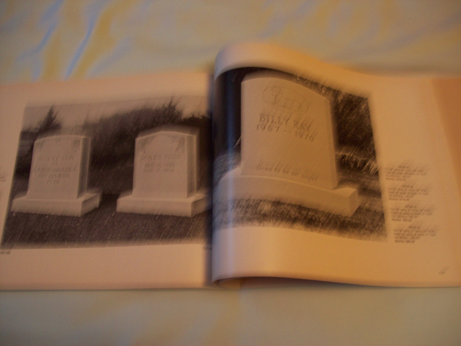 VTG Beautiful Memorials Marble & Granite Catalog Gravestones/Mortuary/Funeral