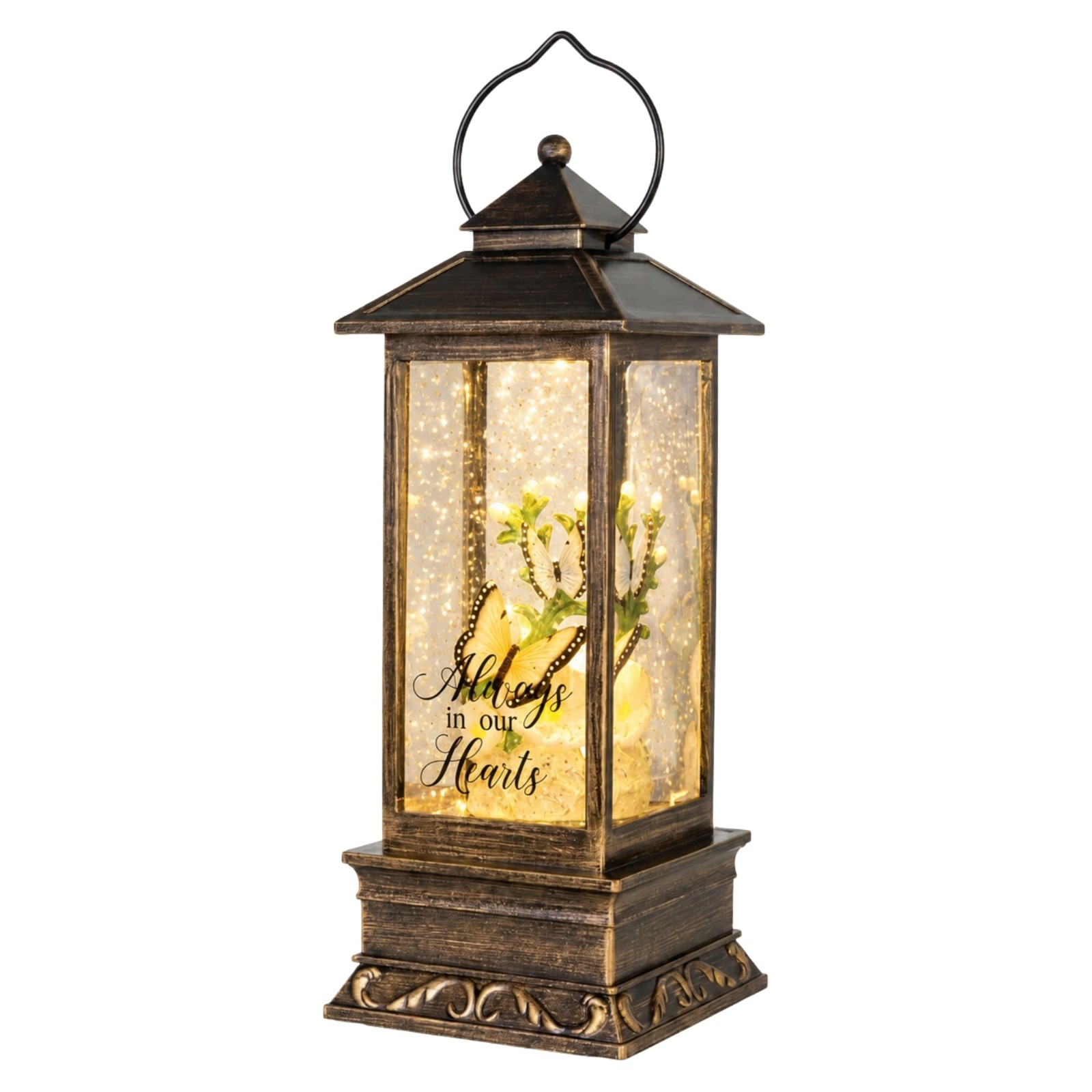 Memorial Water Lantern – Sympathy Gift for Funeral – Remembrance Light Up Snow G