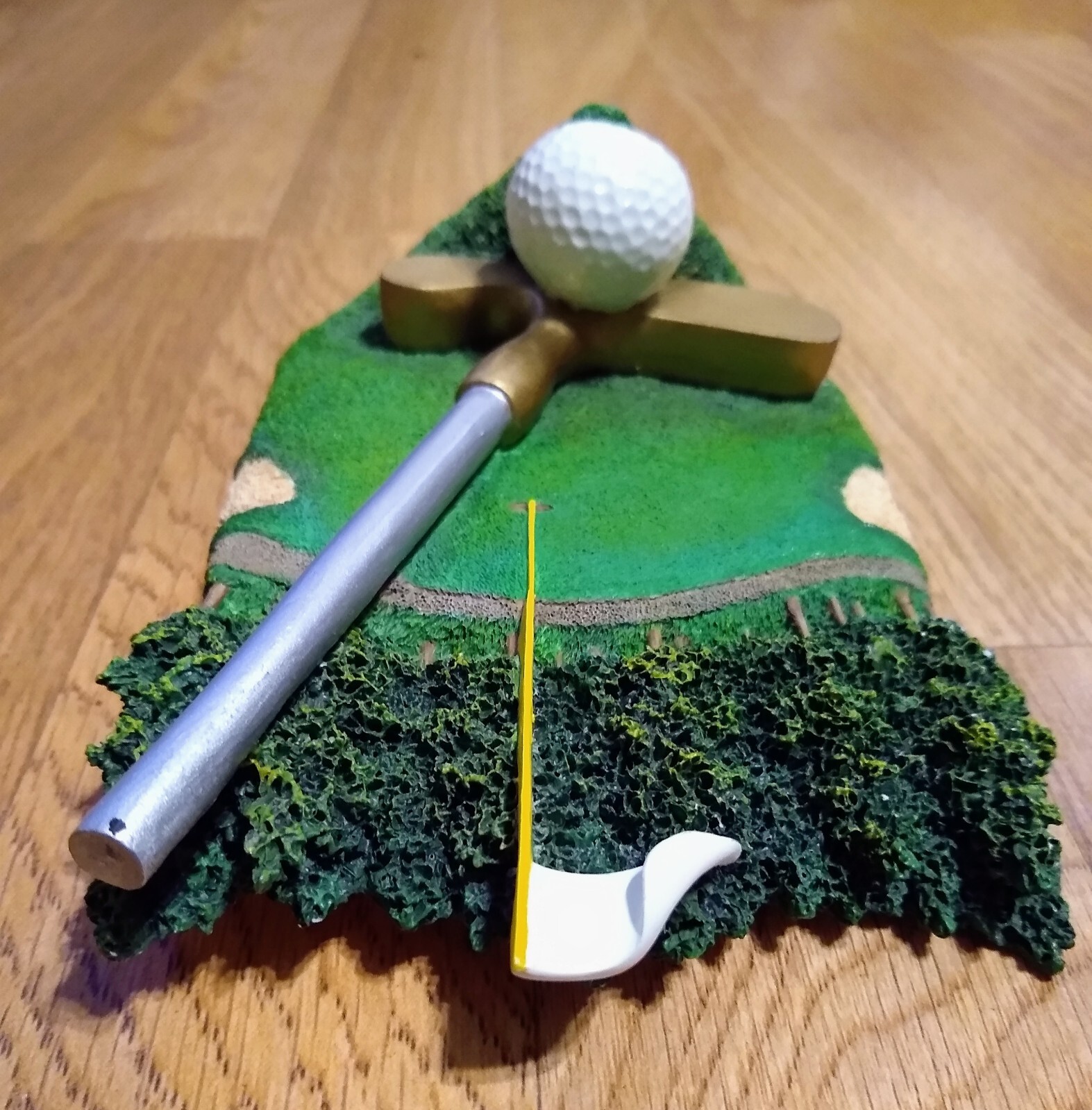 Golf Coffin End Plaque Batesville Casket Life Symbols Memorial-Hand Painted
