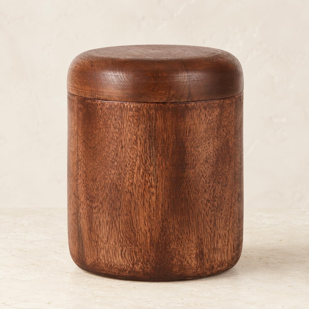 Wood Cremation Urn Human Adult Med / Large Decorative Memorial Urn Handcrafted