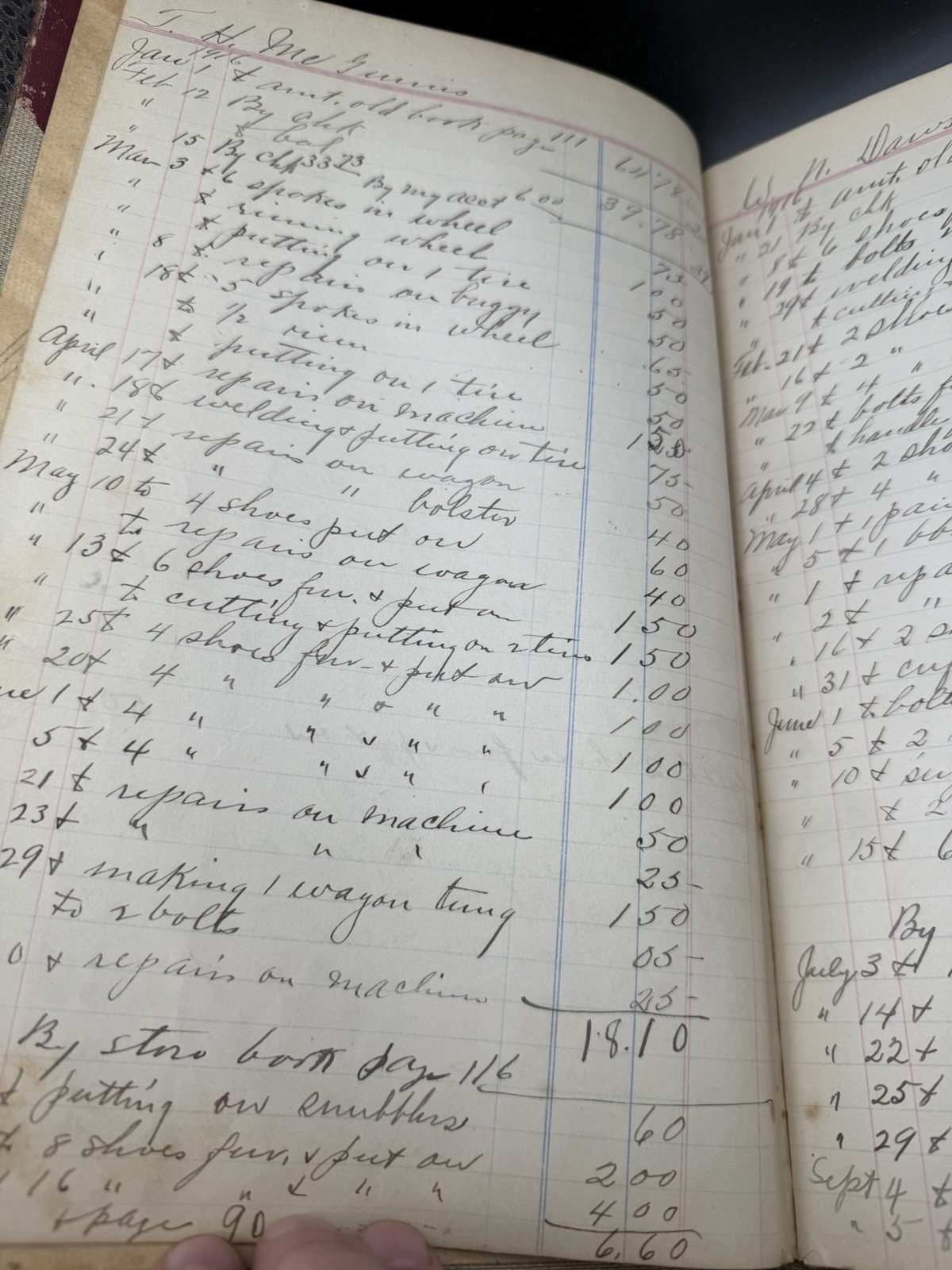 1916 Antique Funeral Undertaker Ledger Book Coffin Registry Archive Ephemera VA