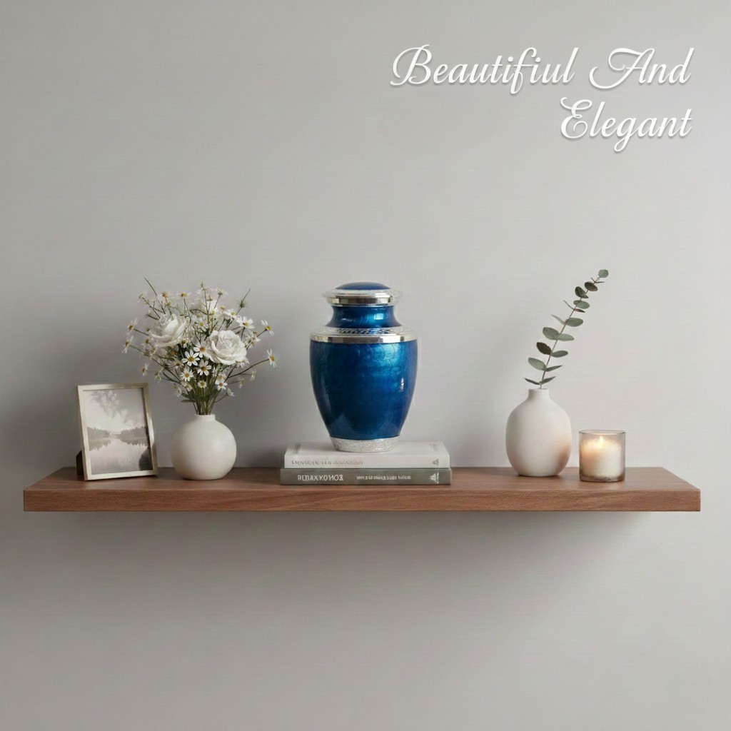 Large Cremation Urn for Human Ashes Handcrafted Funeral Memorial Urn