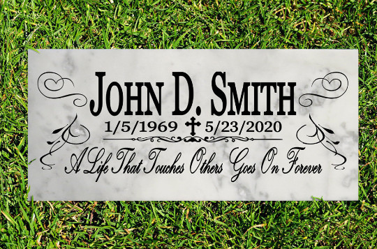 Personalized Memorial Stone A Life That Touches Others Gift Remembrance Stone