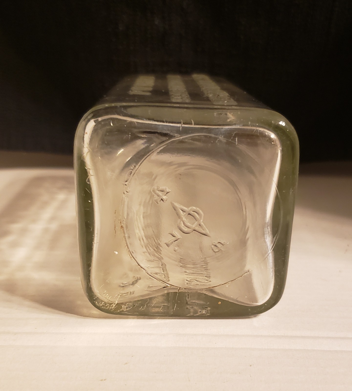 Vintage Embalming Fluid Glass Bottle Gray Chemical Company
