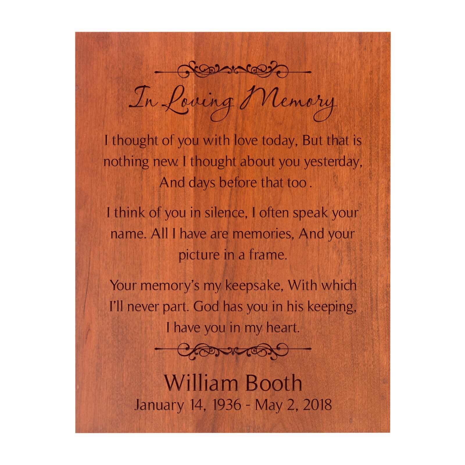 Custom Wooden Scattering Urn Box for Human Ashes 10.5×8.25 – In Loving Memory