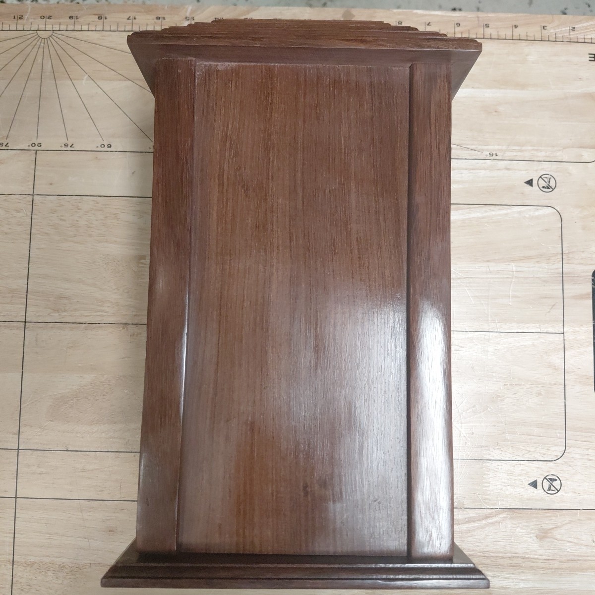 Decrative Wooden Cross Urn for Adult Ashes | Cremation Urns. Rosewood
