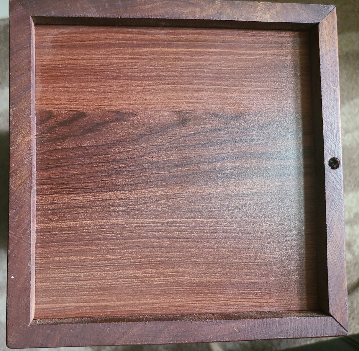 Star Indian Craft Wooden Urn Box – for Human Ashes. Funeral Cremation Large .