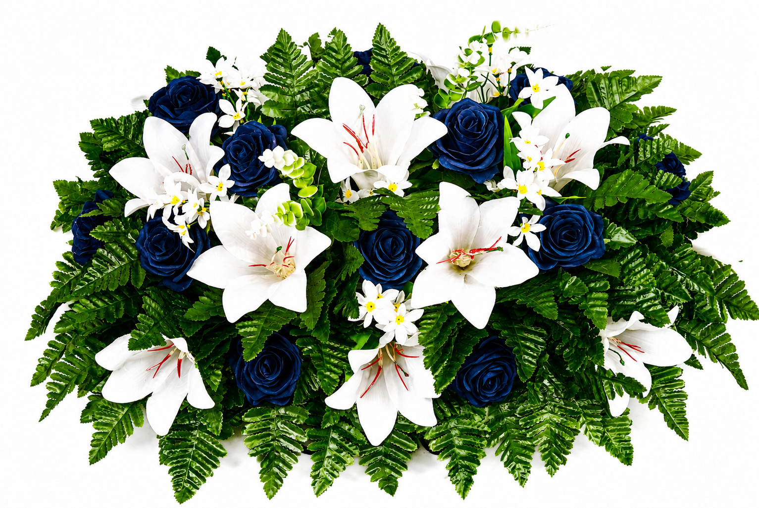 XL Cemetery Fall Flower Arrangement-Cemetery Headstone Saddle