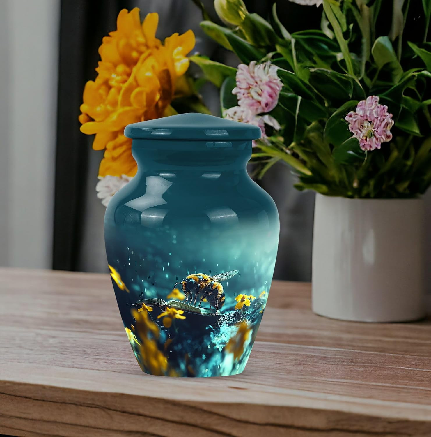 Bee Funeral Urns for Human Ashes Adult Female – Cremation for Men Ashes – Small