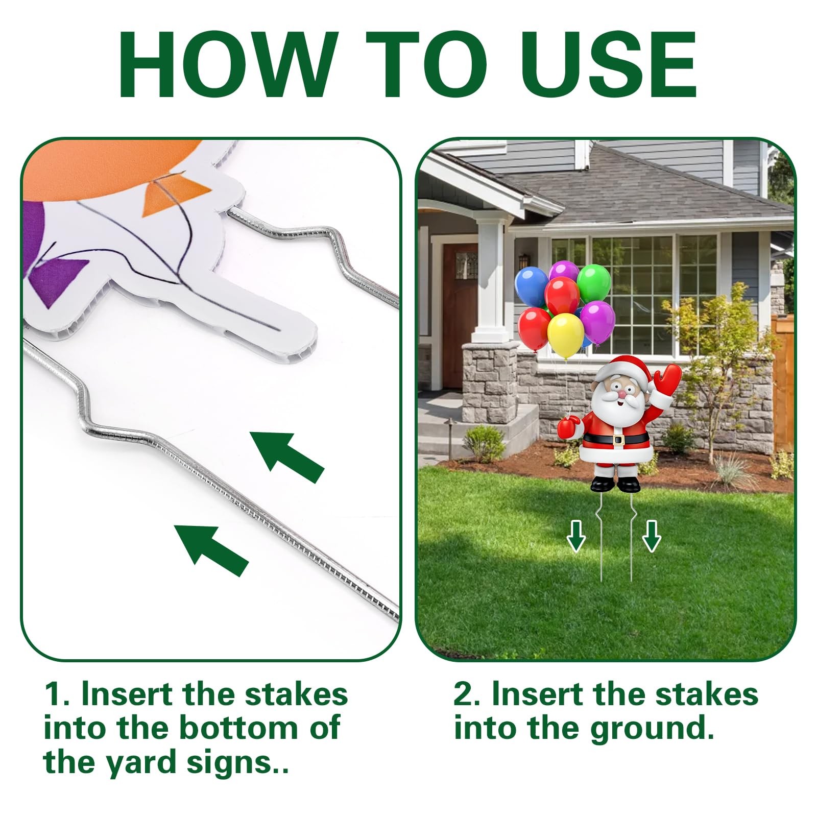 Yard Sign Stakes Metal 13 Inch Heavy Duty Wire Lawn Sign Holder 40 Pack