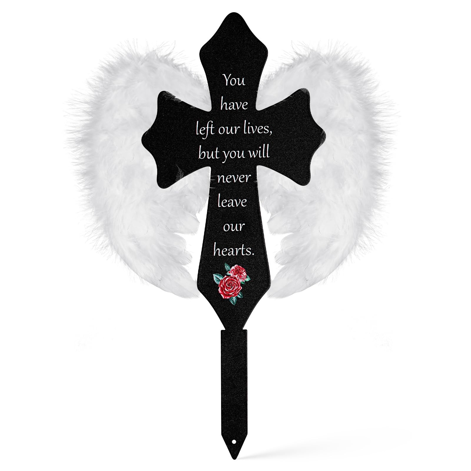 Cross Cemetery Decorations for Grave Memorial Sympathy Gifts for Loss of Love…