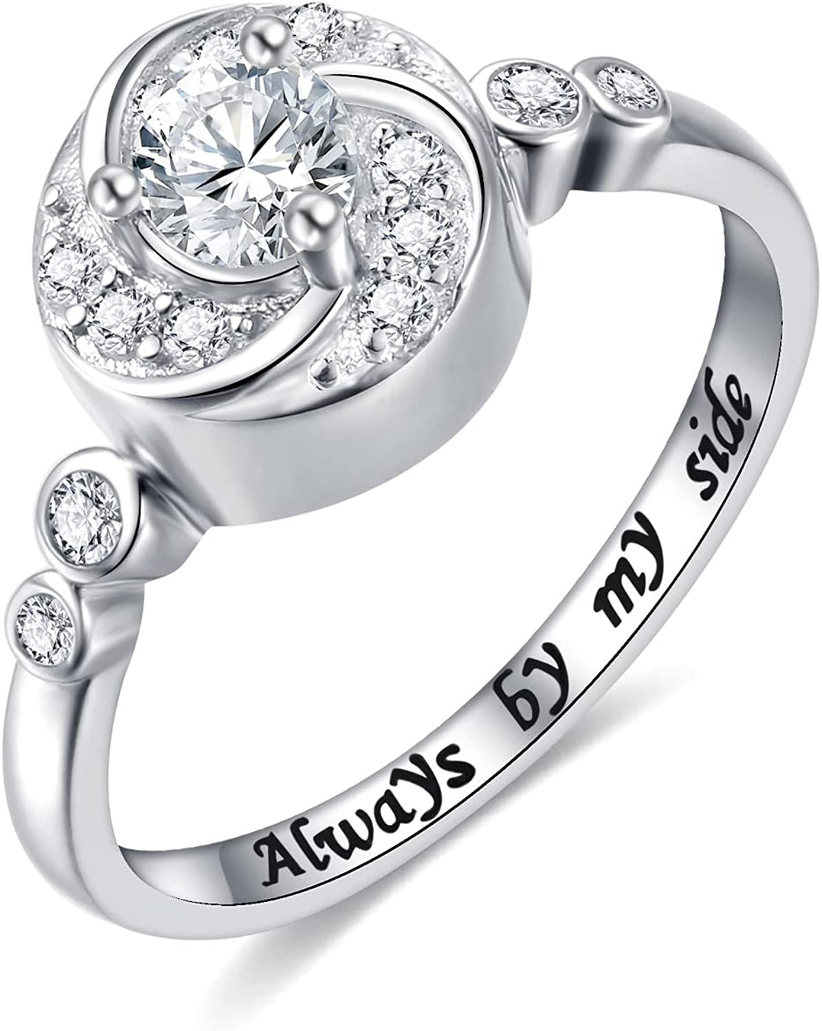 Urn Rings for Cremation Ashes Circle of Life 925 Sterling Silver Always by My Si