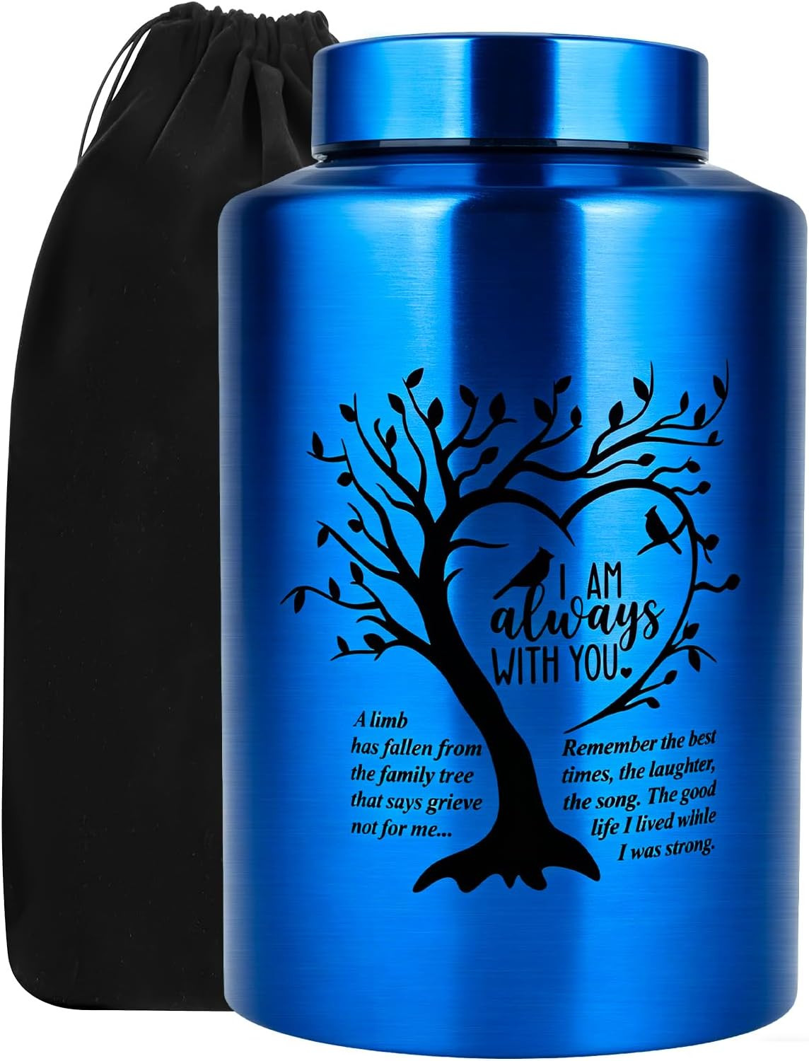 Cremation Urns for Human Ashes Adult – Woman Men Large up to 220 Lbs, Stainless