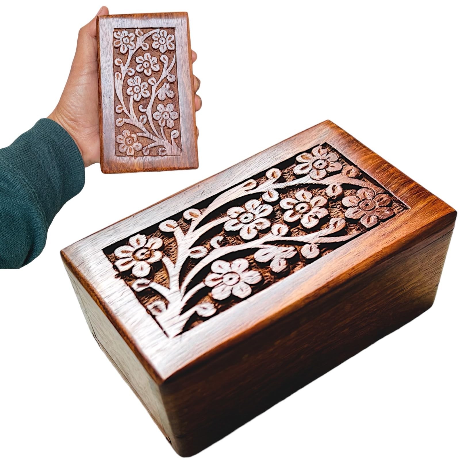 Handmade Wooden Cremation Urns for Human Ashes – Adult Male Female and Belove…
