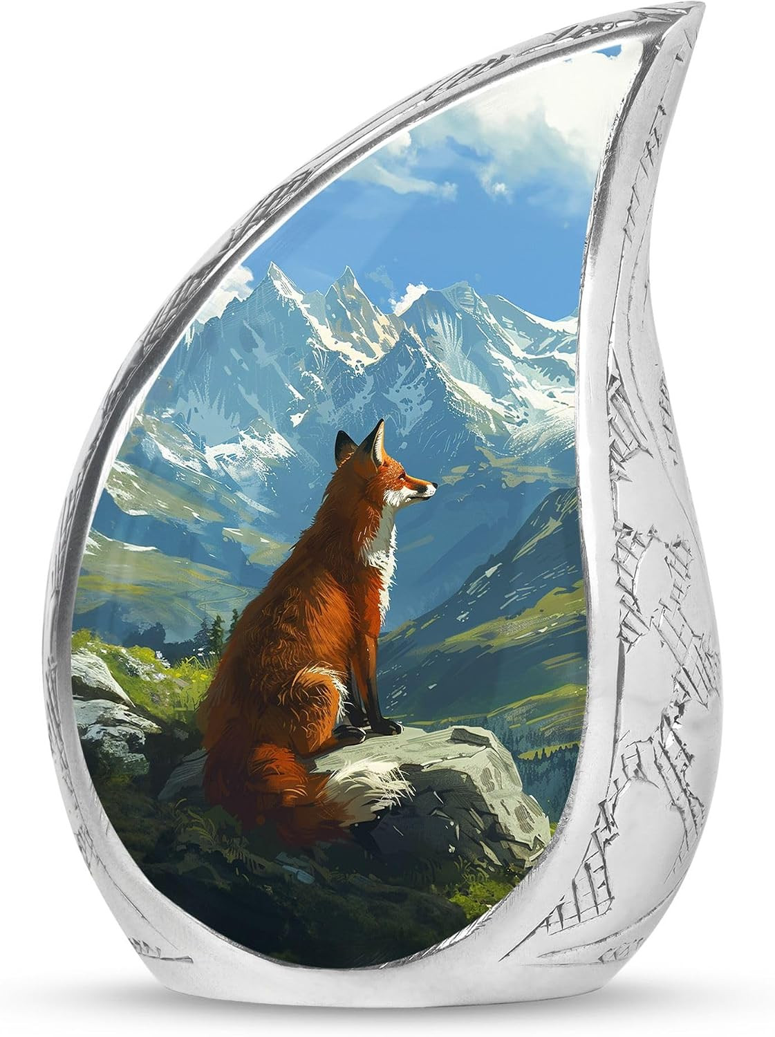 Fox Urn – Human Cremation Urns – Decorative Urns for Male & Female – 3 Inch – Pa