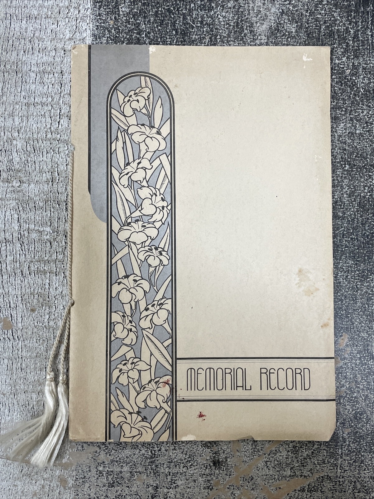 1938 Memorial Record Book Funeral Post Mortem William Wheeler Blanchester Ohio
