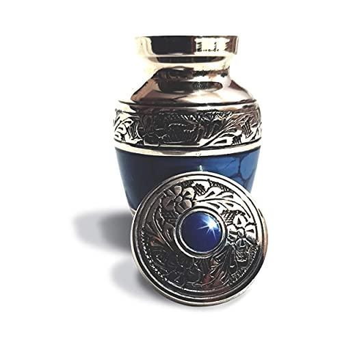 Cherishedly Yours Small Keepsake Urn for Human Ashes with Velvet Heart Case and