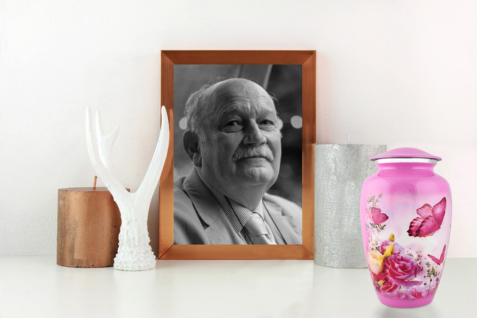 BOLD & DIVINE Butterfly Theme Cremation Urns | Decorative Urns for Human Ashe…