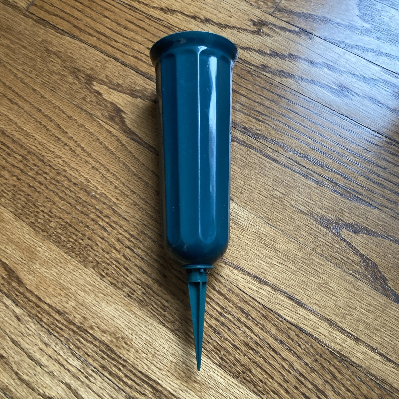 Lot of 2, 7inch Plastic Cemetery Vases with Detachable Ground Spike
