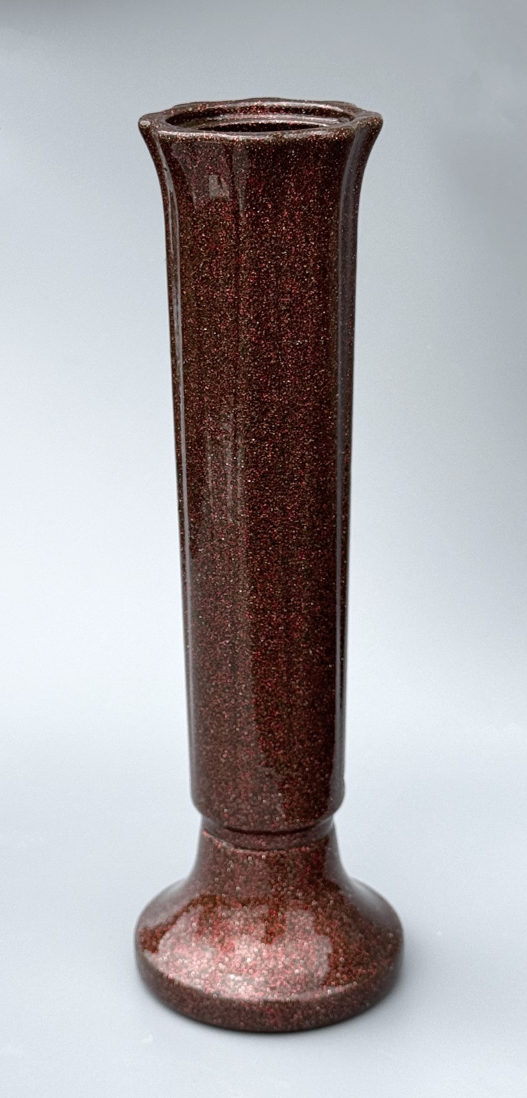 Memorial Flower Vase for Grave Headstone, Heavy Duty Metal — 2 Attach. Options