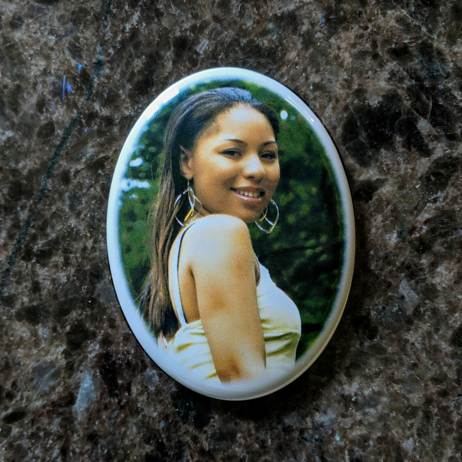 Custom  Porcelain Ceramic Photo Picture For headstone (Size 2 3/8″ x 3 5/32″)