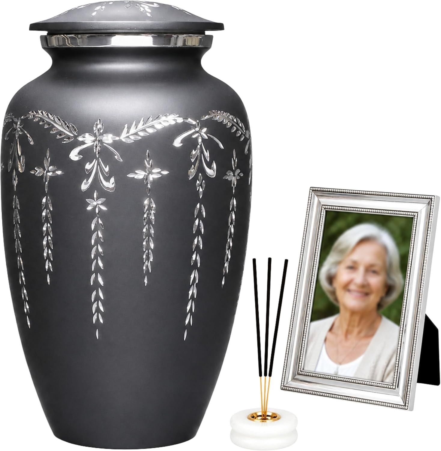 Urns for Human Ashes Adult Female and Male 200+ Cubic Inches, Decorative Burial