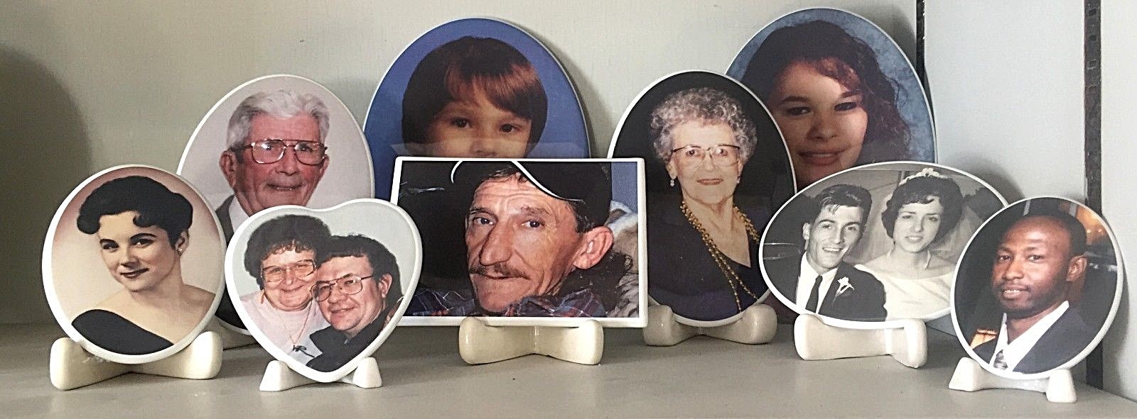 7″ x 9.4″ Porcelain Ceramic Photo Headstone Picture Outdoors Cemetery Headstone